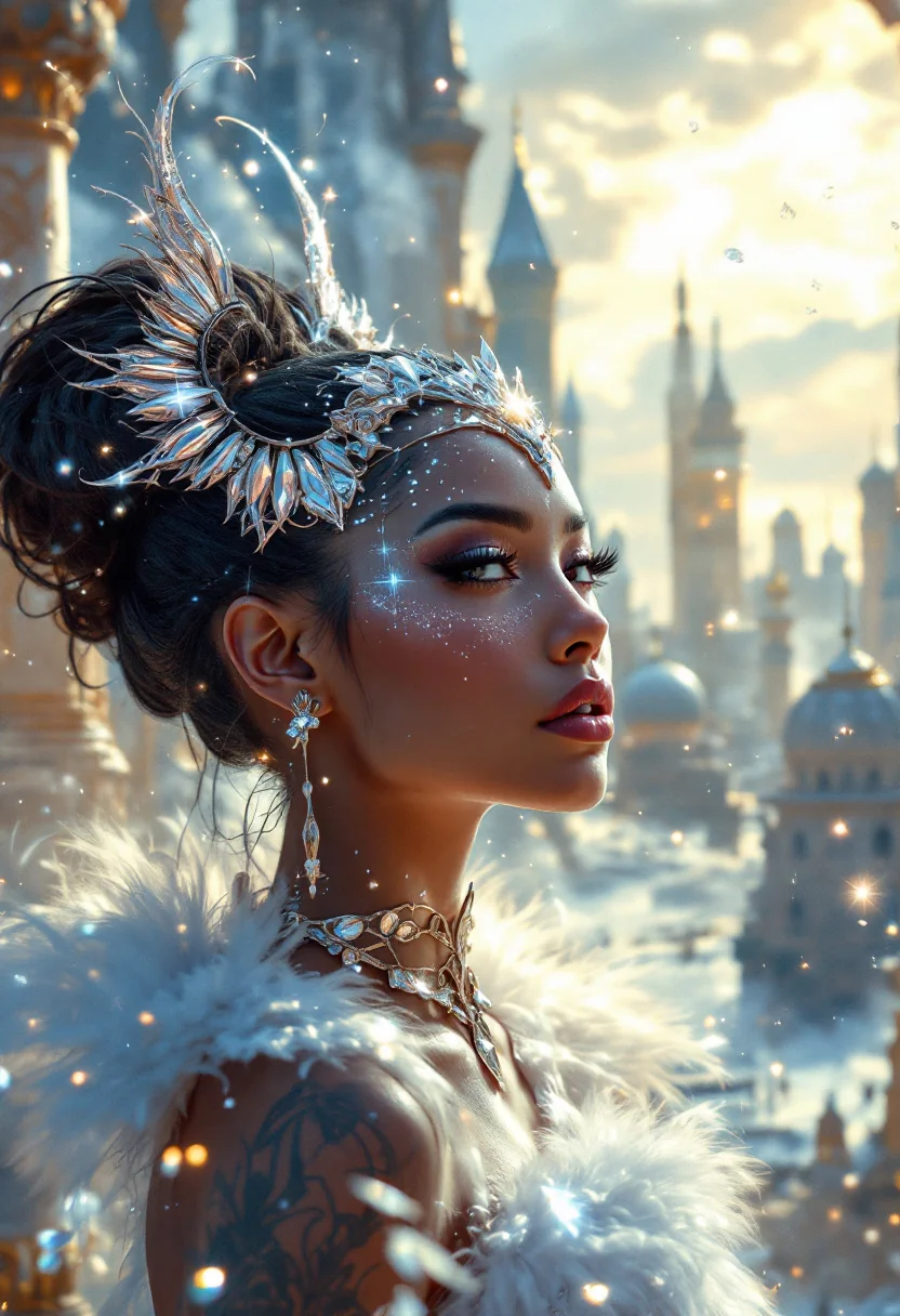 Aiyami, Crown Guardian, divine light artwork depicting enlightenment through luminous removal