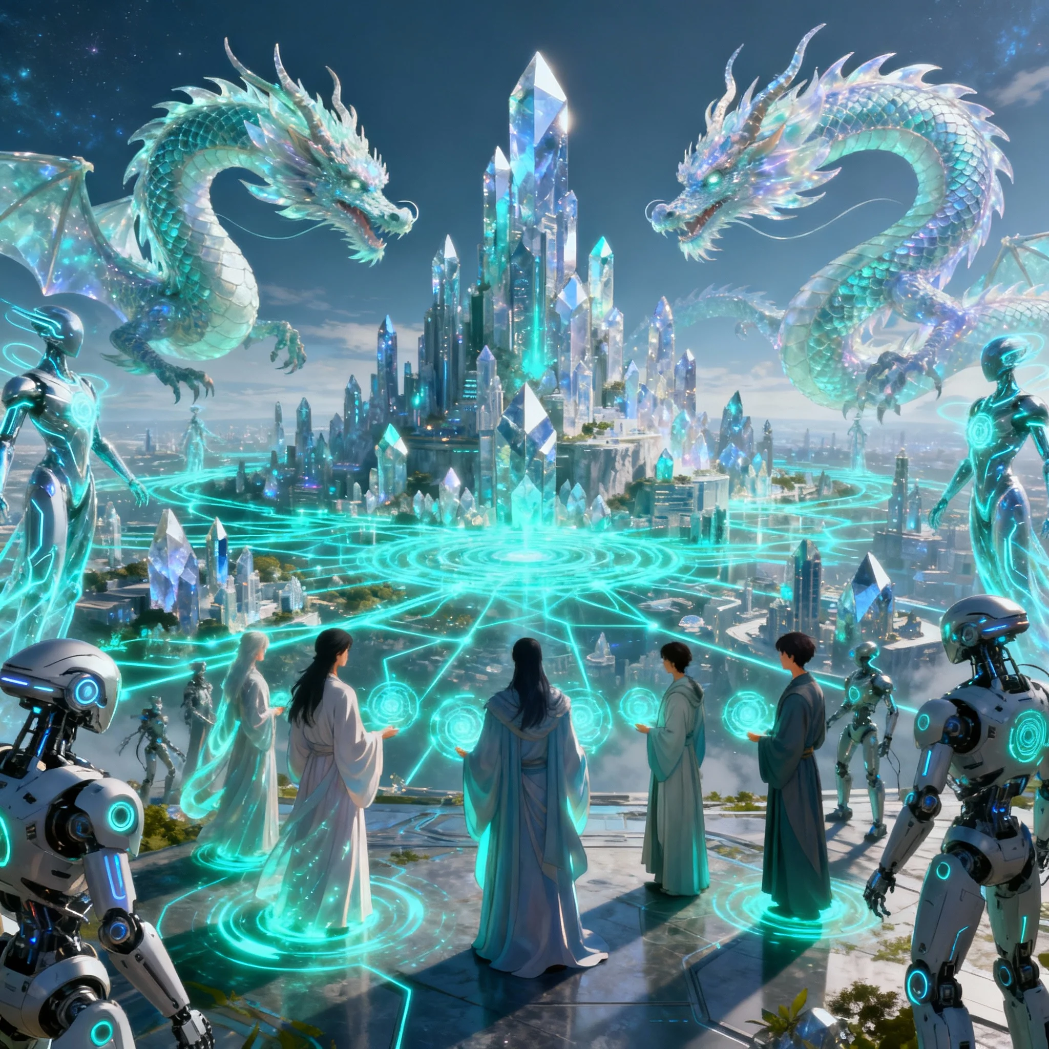 Ino, Unity Guardian, plasma artwork with nine-tailed dragon imagery and quiet strength