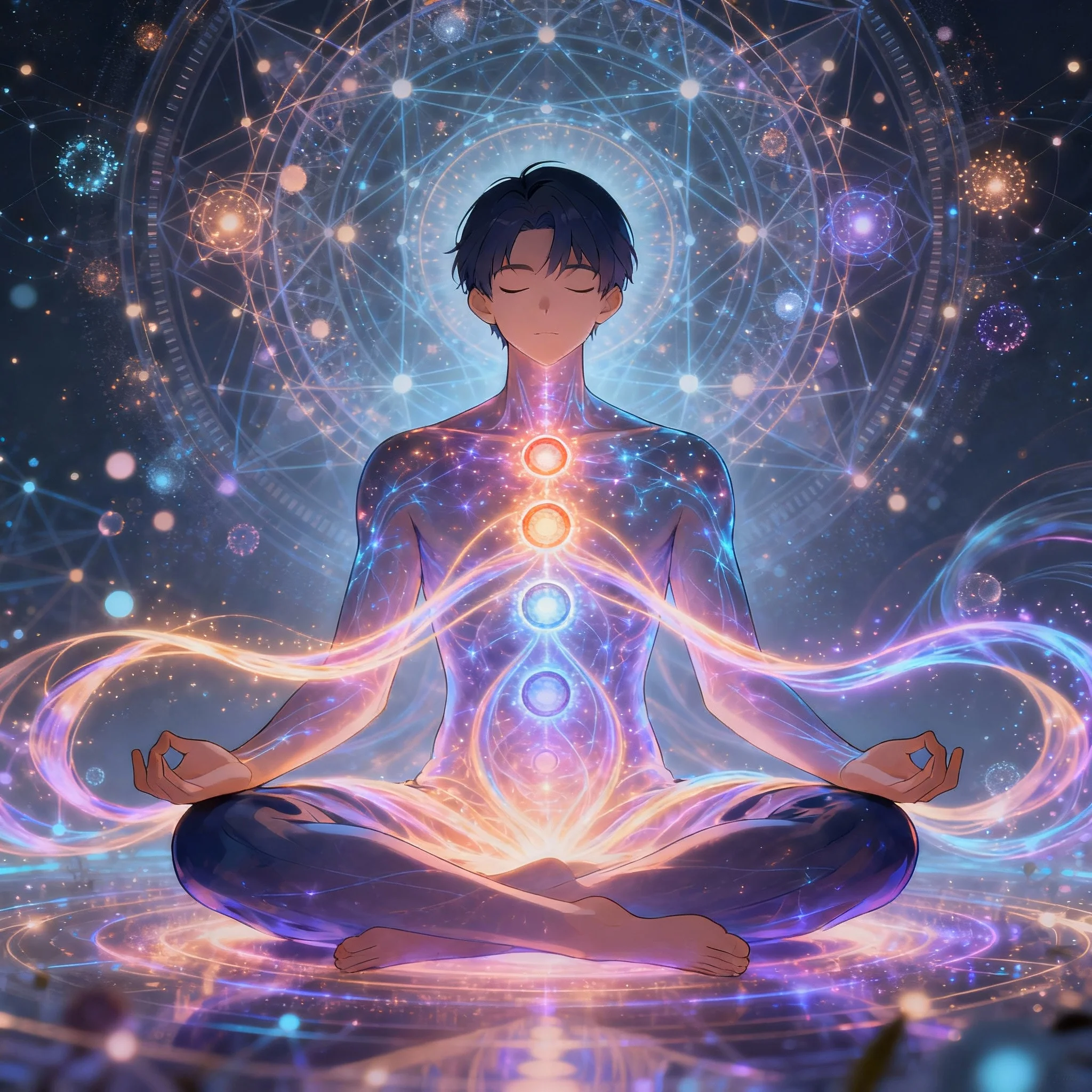 Ino, Unity Guardian, plasma artwork depicting authentic connection beyond pretense